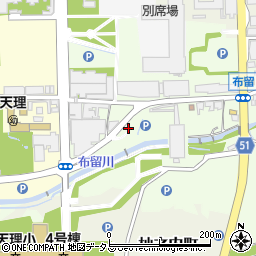 奈良県天理市布留町125周辺の地図