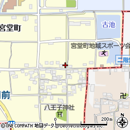 奈良県大和郡山市宮堂町13周辺の地図