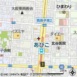 ココカラファインあびこ駅前店周辺の地図