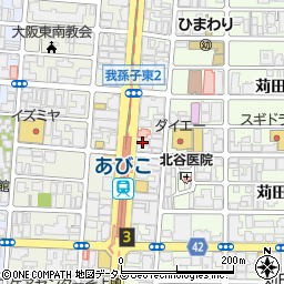 松屋 あびこ店周辺の地図