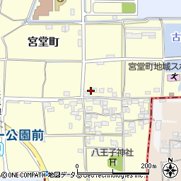 奈良県大和郡山市宮堂町28周辺の地図