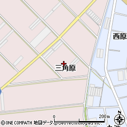 愛知県田原市堀切町三角原周辺の地図