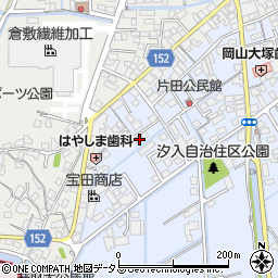 岡山県都窪郡早島町前潟1076周辺の地図