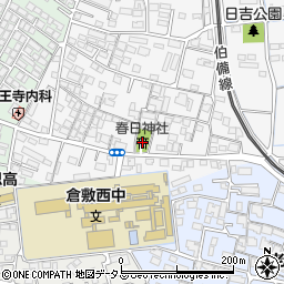 岡山県倉敷市日吉町375周辺の地図