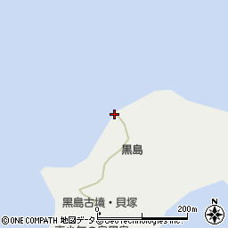 岡山県青少年の島　黒島周辺の地図