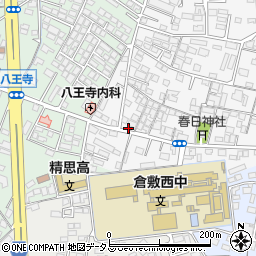 岡山県倉敷市日吉町245-1周辺の地図