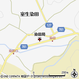 染田郵便局周辺の地図