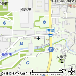 奈良県天理市布留町115周辺の地図