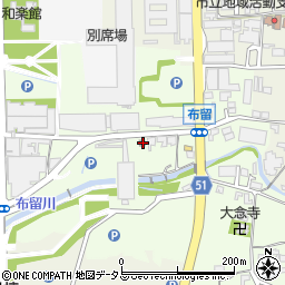 奈良県天理市布留町118-3周辺の地図