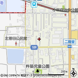 奈良県天理市二階堂上ノ庄町11周辺の地図