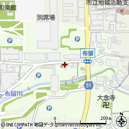 奈良県天理市布留町118-4周辺の地図