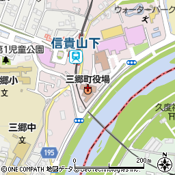 三郷町役場　水道部水道課周辺の地図