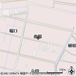 愛知県田原市堀切町南原周辺の地図