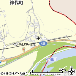 岡山県井原市神代町74周辺の地図