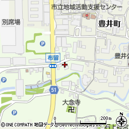 奈良県天理市布留町98周辺の地図