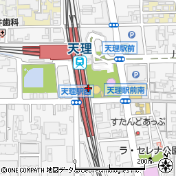 バイシクルカラー　奈良天理店周辺の地図
