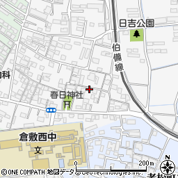 岡山県倉敷市日吉町382周辺の地図