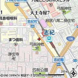 神戸元町餃子 JR志紀駅前店周辺の地図