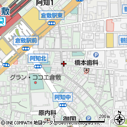 倉敷商店街事務所周辺の地図
