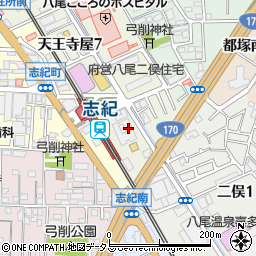 YMCA志紀デイサービス周辺の地図