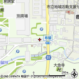 奈良県天理市布留町1周辺の地図