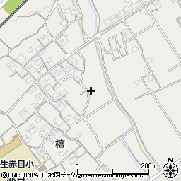 三重県名張市赤目町檀周辺の地図