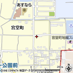 奈良県大和郡山市宮堂町27周辺の地図