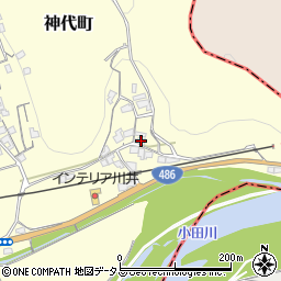 岡山県井原市神代町157周辺の地図