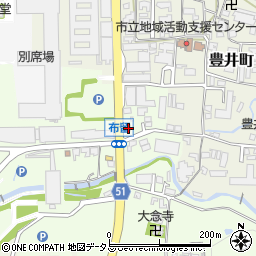 奈良県天理市布留町92-4周辺の地図