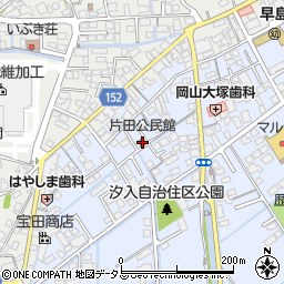 片田公民館周辺の地図