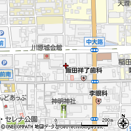 大阪王将 天理店周辺の地図