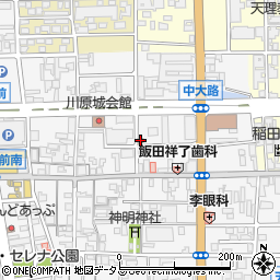 大阪王将天理店周辺の地図