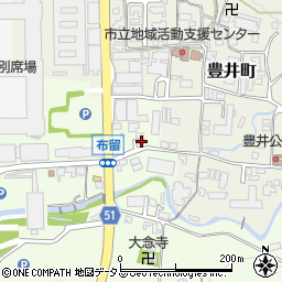 奈良県天理市布留町93-5周辺の地図