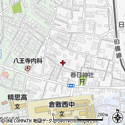 岡山県倉敷市日吉町254-3周辺の地図