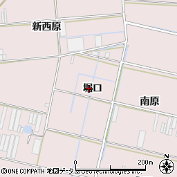 愛知県田原市堀切町堀口周辺の地図