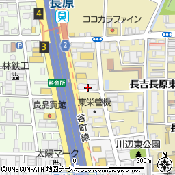 株式会社日本セレモニー　長原典礼会館周辺の地図