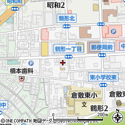 日本基督教団　倉敷教会周辺の地図