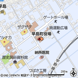 岡山県都窪郡早島町周辺の地図
