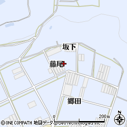 愛知県田原市小塩津町藤尾周辺の地図