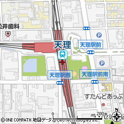 奈良県天理市周辺の地図