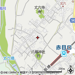 三重県名張市赤目町丈六349周辺の地図
