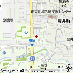 奈良県天理市布留町89周辺の地図