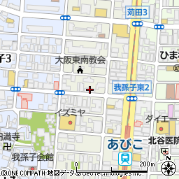 カギ屋本舗　住吉・あびこ店周辺の地図