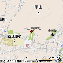 甲山八幡神社周辺の地図