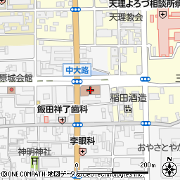 天理郵便局周辺の地図