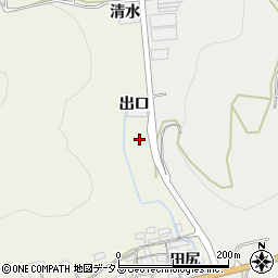 愛知県田原市越戸町出口周辺の地図