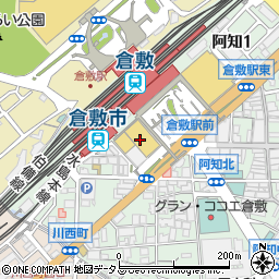 倉敷駅前 餃子居酒屋 ドラゴン餃子周辺の地図