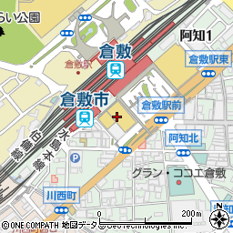 山内農場 倉敷駅前店周辺の地図