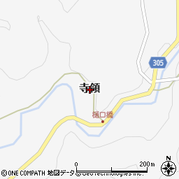 広島県山県郡安芸太田町寺領周辺の地図