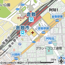 倉敷市倉敷駅前連絡所周辺の地図